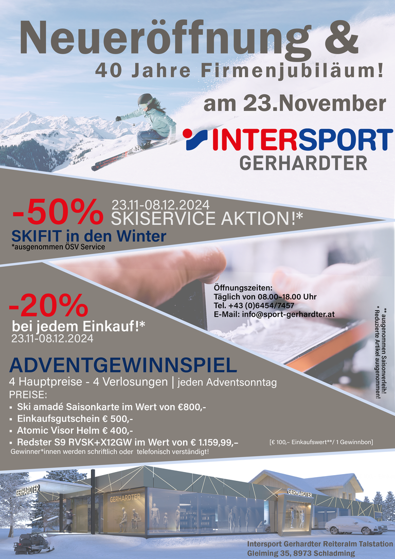 Intersport Gerhardter direkt an der Reiteralm Talstation - Impression #2.1 | © Intersport Gerhardter